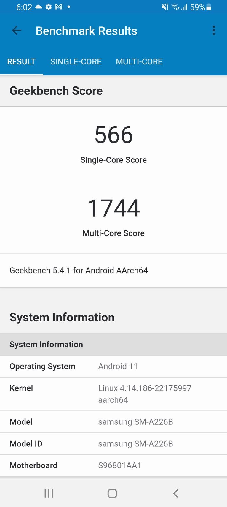 Samsung Galaxy A22 5G