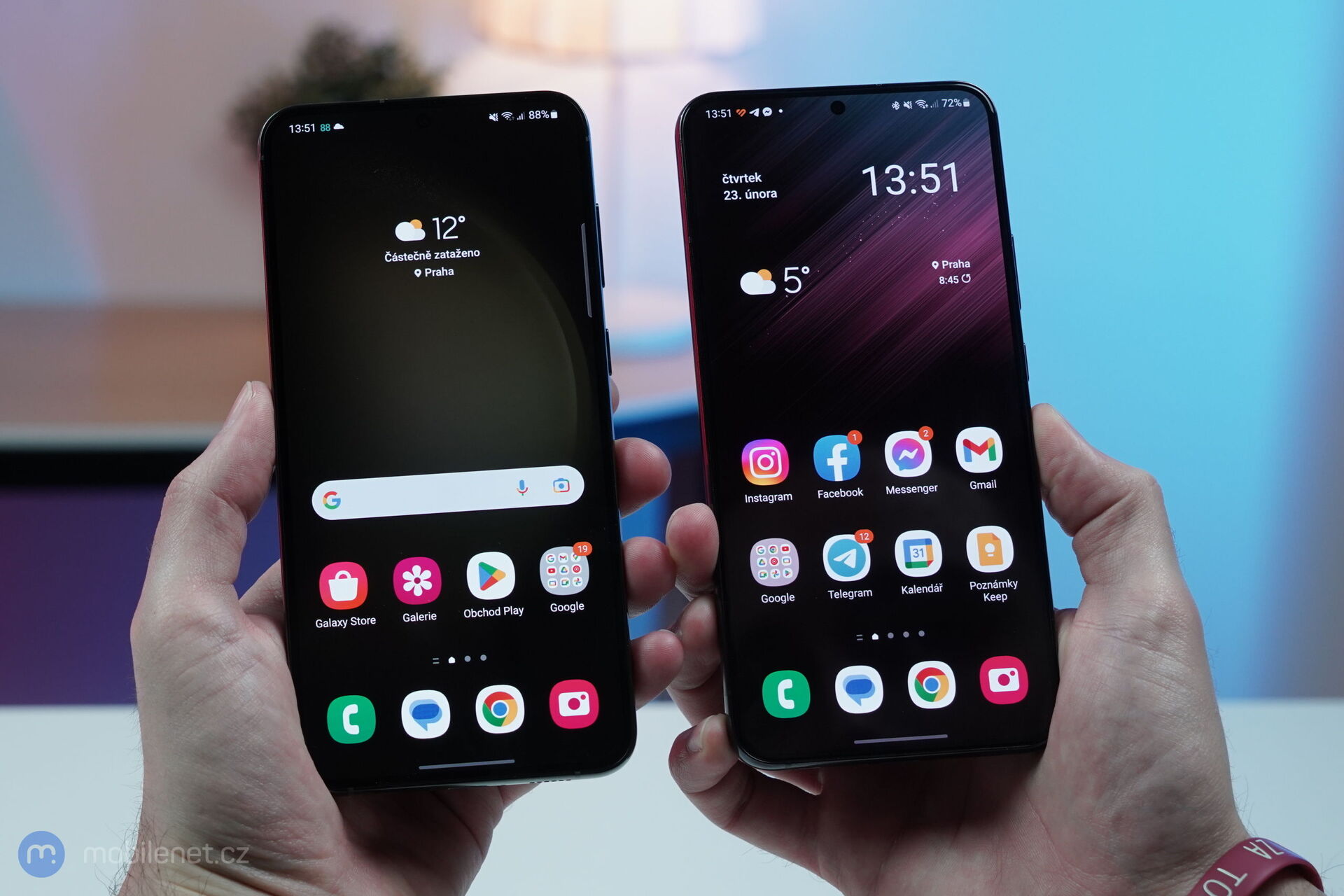 Samsung Galaxy S23+ a Galaxy S22+