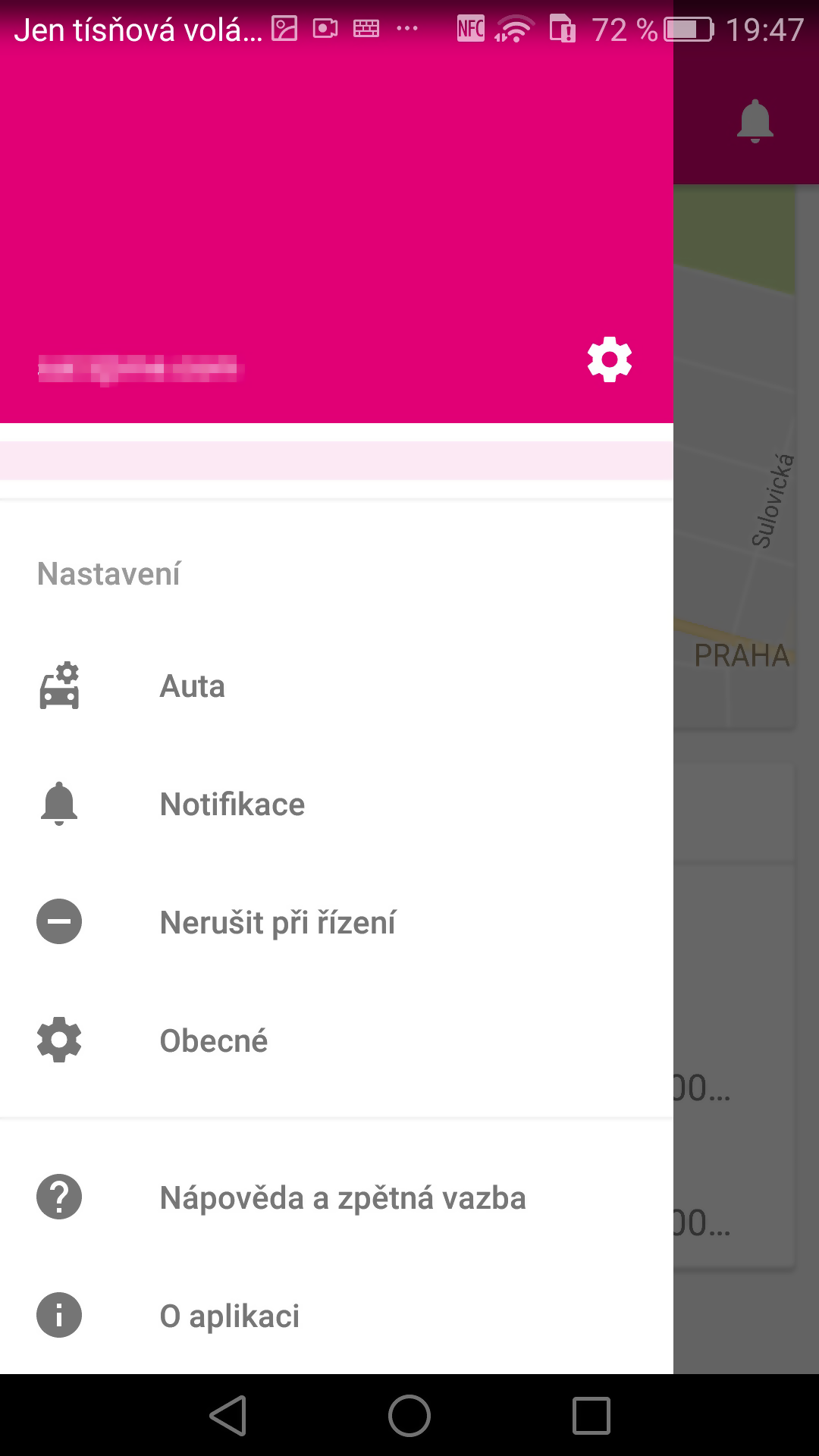 Android aplikace Motion