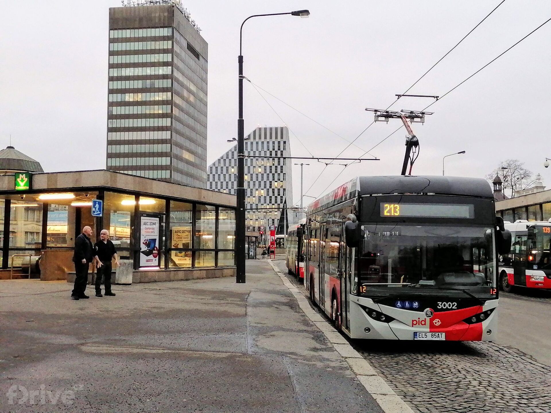 Škoda E´City 36 BB - nabíjecí stopy